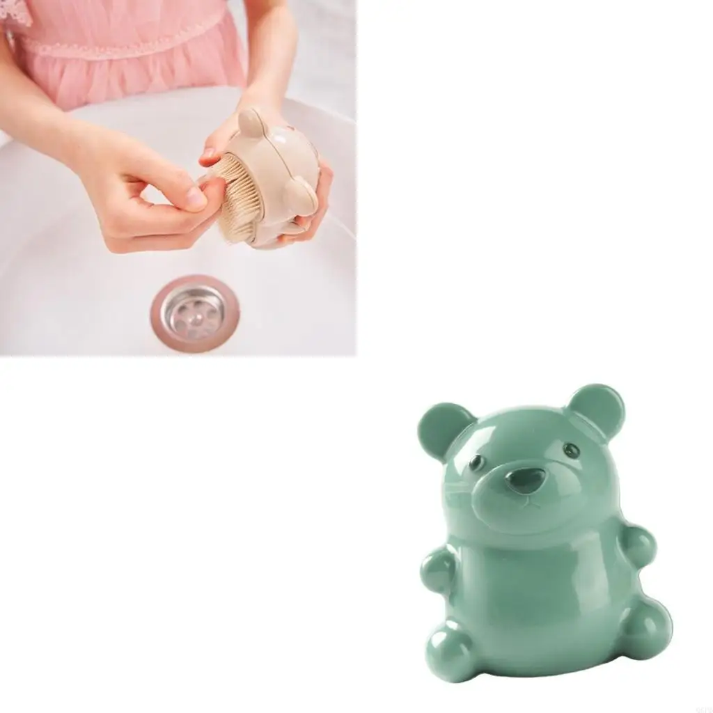 

Easy To Grip Bear Pattern Finger Nails Washing Brush for Baby and Children