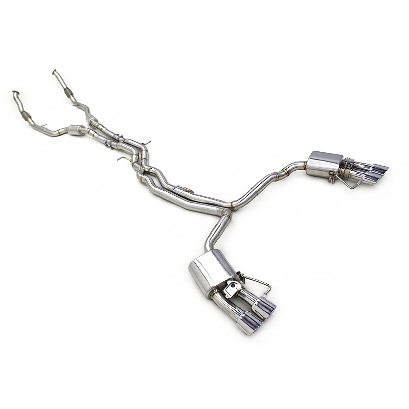 

OBM Stainless Steel Catback Exhaust For Audi A8 D4/D5 2.5L/3.0T/4.0T 2011-2023 Racing Exhaust Pipe System Escape Pipes Muffler