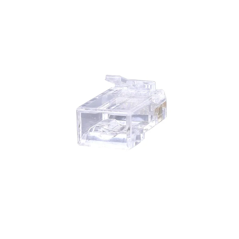 Crystal Metal CAT5e RJ45 Connector 8P8C Modular Ethernet Cable RJ 45 Ends Ethernet Cable Crimp Connectors UTP Network Plug