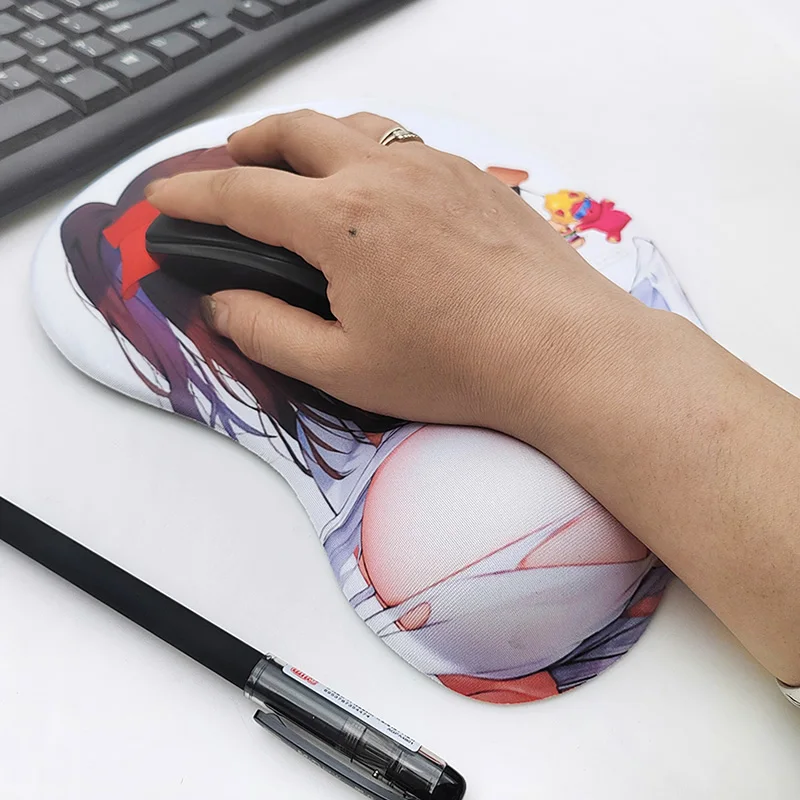 Alfombra 3d, alfombrilla para ratón, batalla a través del cielo, Medusa Kawaii, reposamuñecas, alfombrillas para ratón de Chica de Anime, bonito tapete de escritorio Diy personalizado