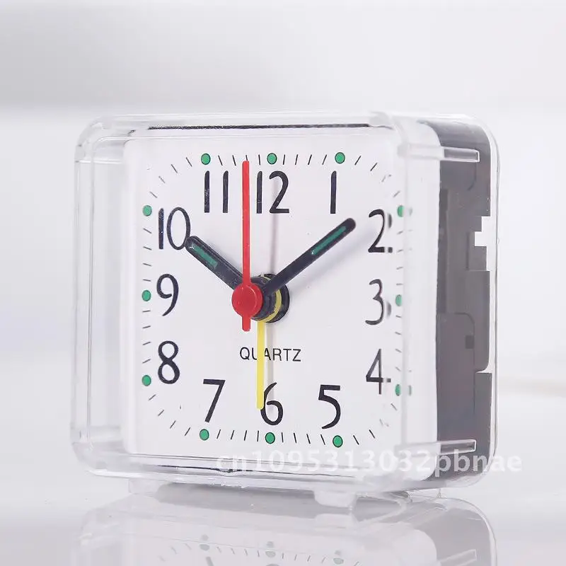 

Simple alarm clock for primary school students square mini table clock children's bedroom bedside clock