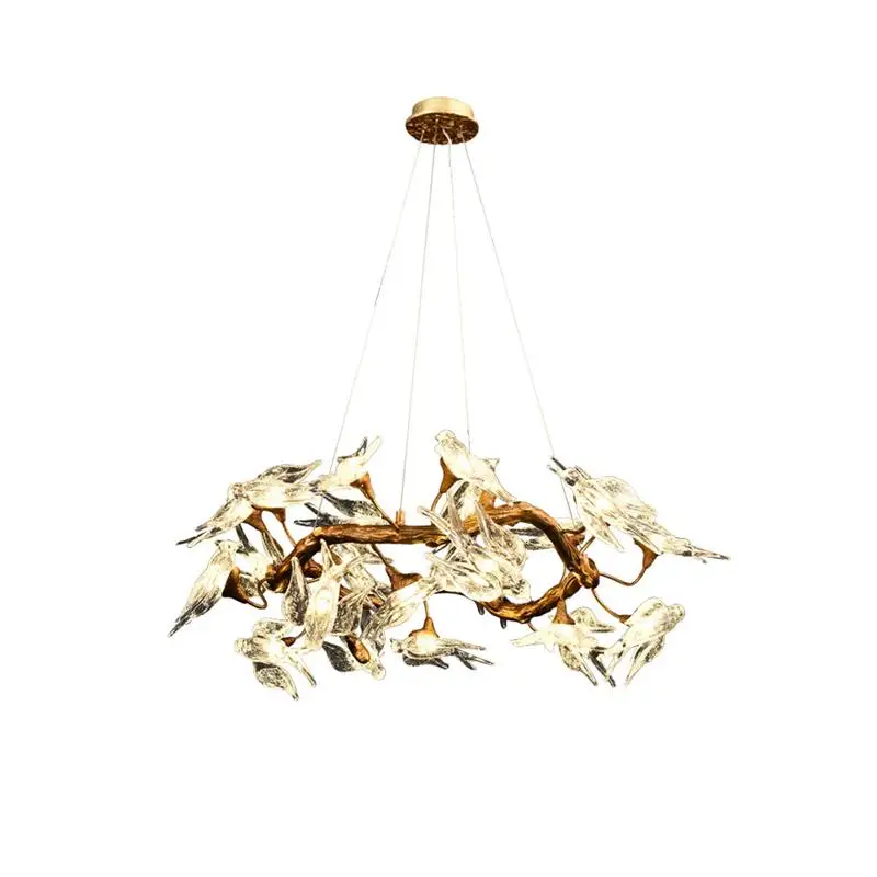 

Creative living room crystal chandelier designer swallow lamp dining room chandelier bar lamp villa high-end lamps