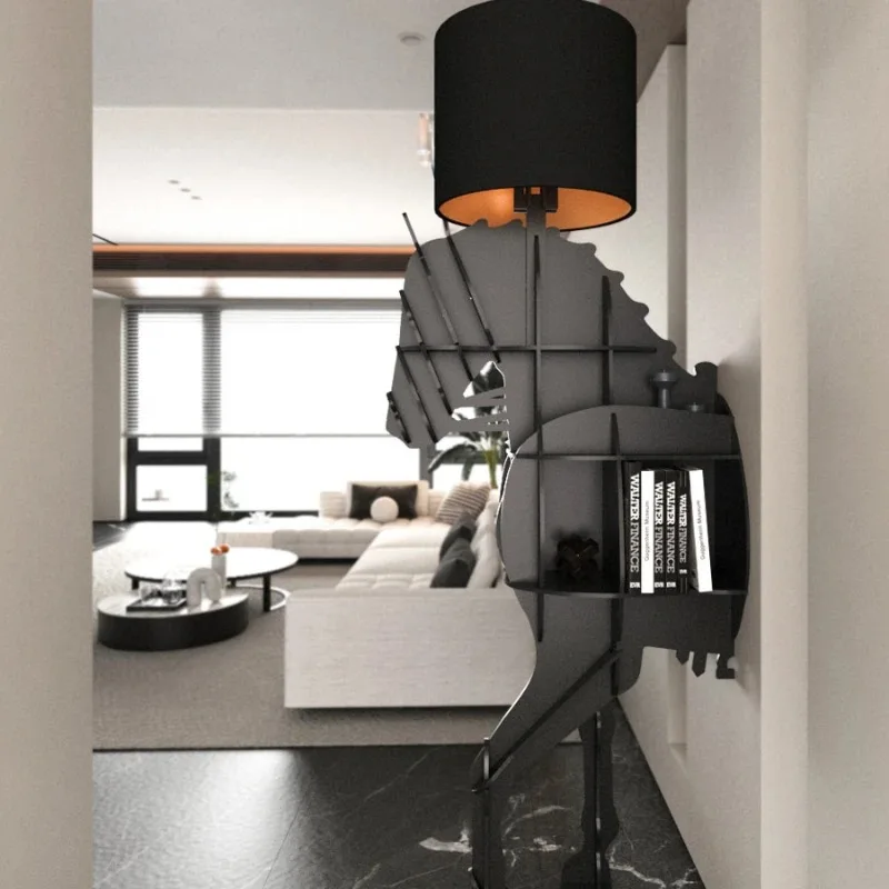 Modern Fashion Cabinets Organizer Black Living Room Partition Cabinet Display Storage Showcase Meuble Rangement Home Furniture