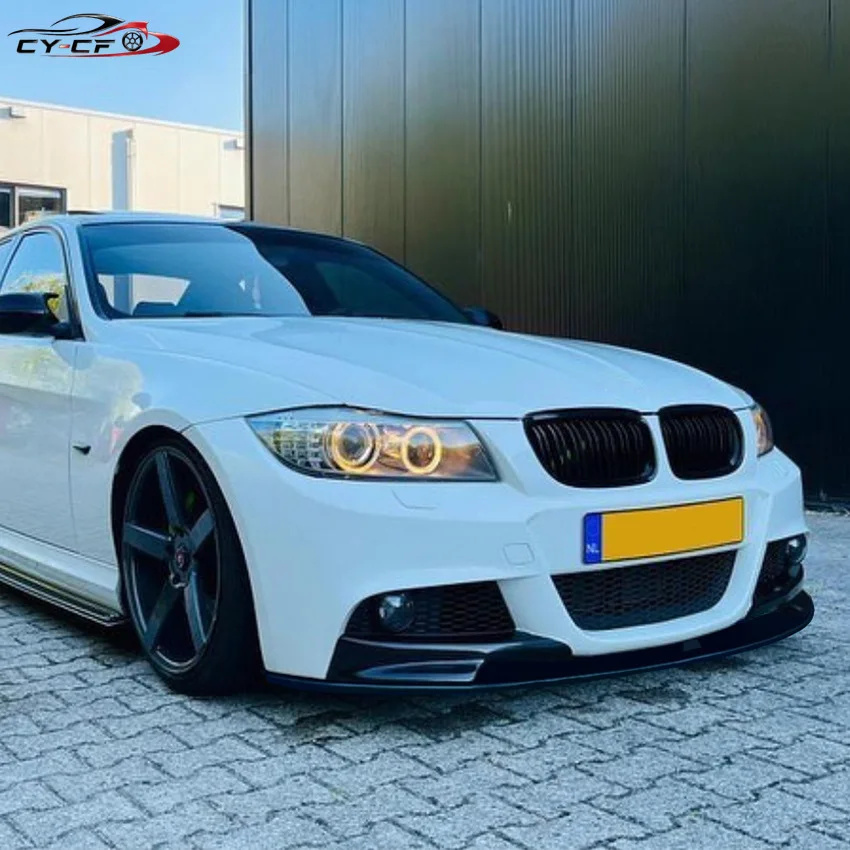Fit For Bmw 3 Series 2009-2012 E90 E91 LCI M Sport Car Front Bumper Lip Splitter Diffuser Body Kits Spoiler Bumper Auto Parts