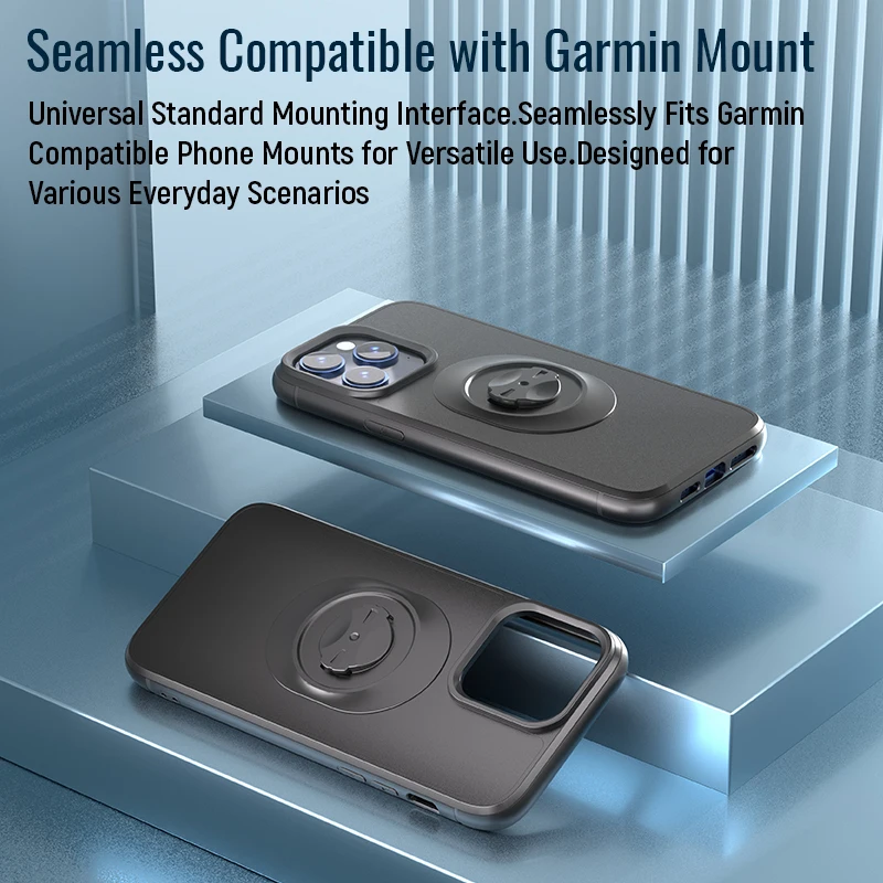 Odporne na wstrząsy etui Garmin do iPhone 16/15/14 Plus/13/12/11 Pro/XS Max/XR, z adapterem umożliwiającym szybkie mocowanie. — zdjęcie produktu 6