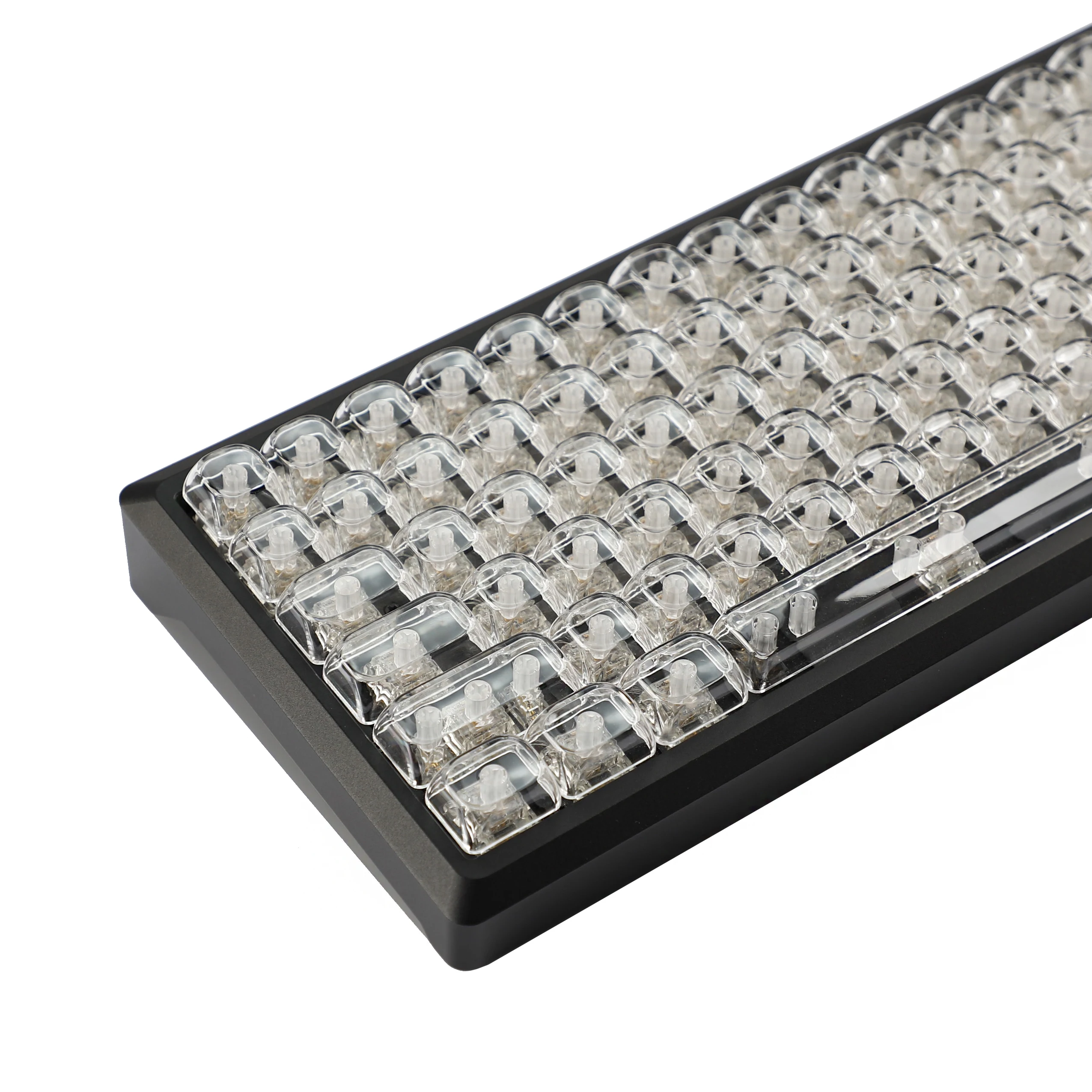 YMDK 129 Klawiszy Profil MOA Minimalistyczne Białe Przezroczyste Puste Klawisze PBT Barwione Sublimacyjnie do Klawiatury Mechanicznej MX 61/68/84/87/100/104/108 — zdjęcie produktu 3
