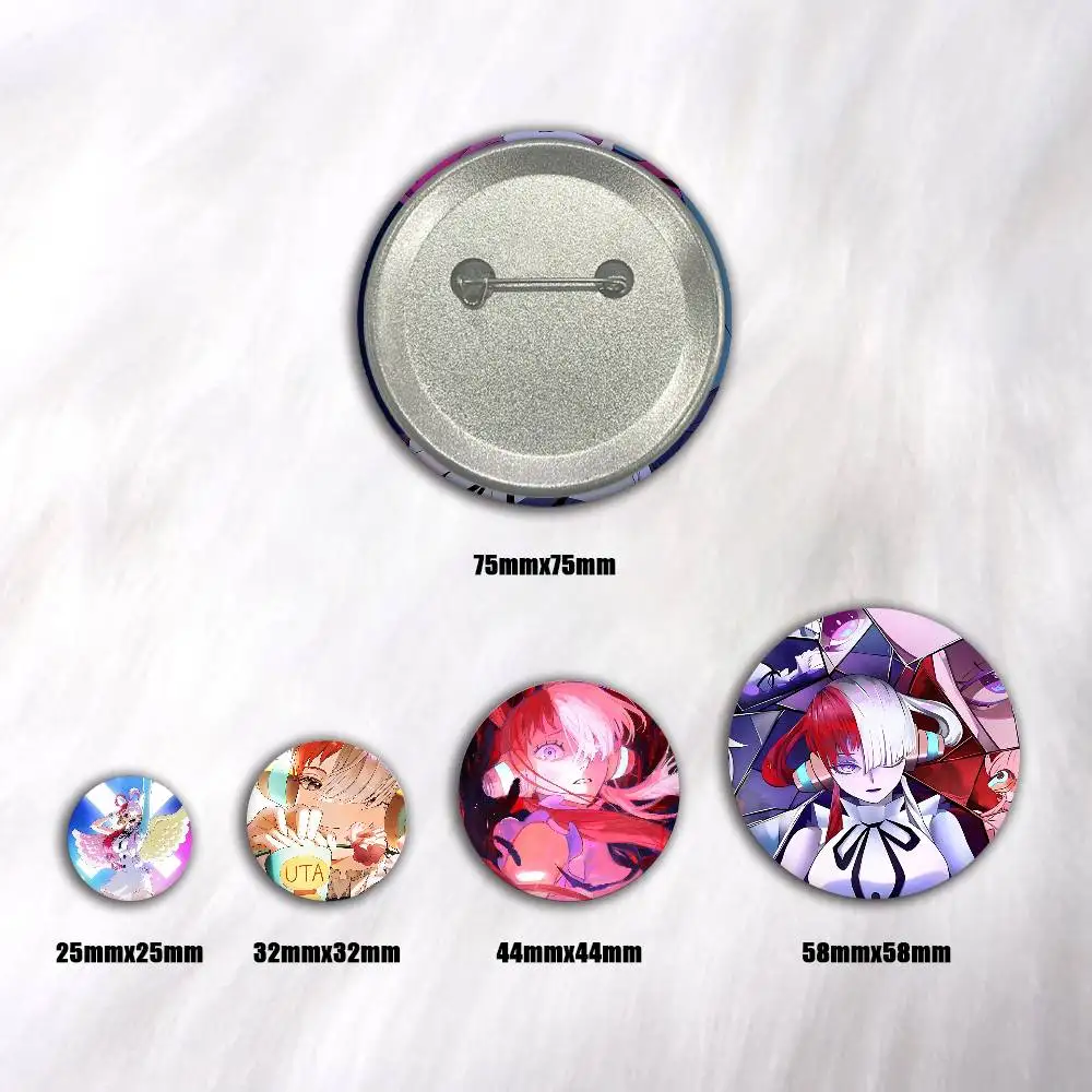 Anime Character O-One Piece Uta Badges Round Cosplay Pin Bag Decor Fans Collect Friends Gifts Brooch view 2