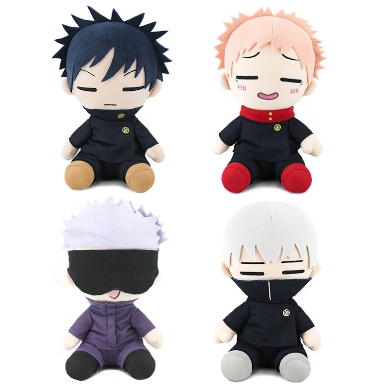 23cm Jujutsu Kaisen Plush Doll Anime Gojo Satoru Yuji Itadori Inumaki Toge Keychain Soft Stuffed plush Ornaments Pendant Toys