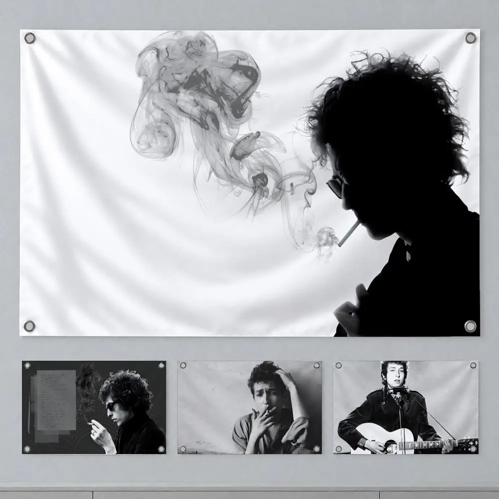 Legendary Singer Bob Dylan Flags Wall Hanging Banner Indoor Outdoor Party Home Wall Decor Backdrop