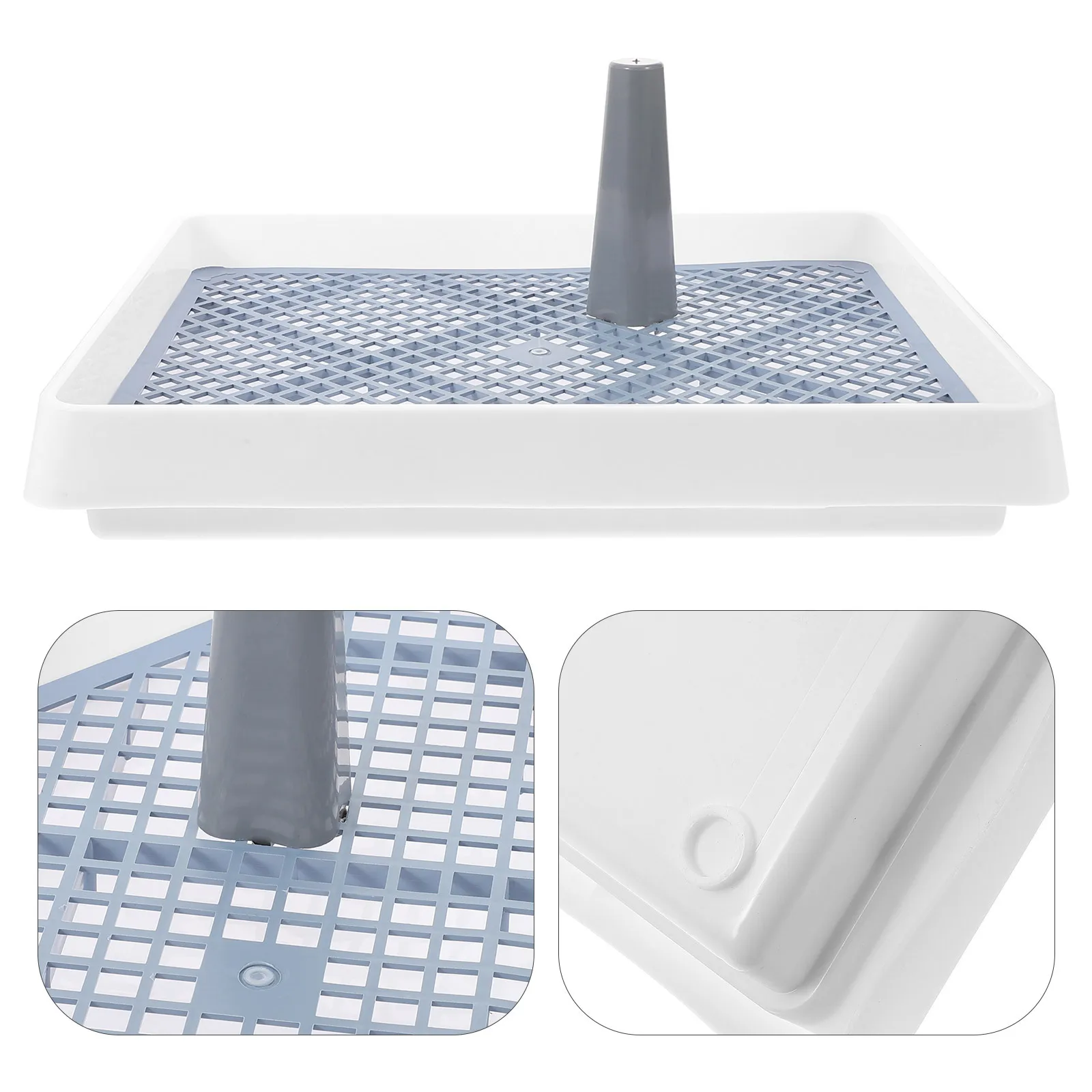

Plastic Dog Toilet Indoor Puppy Training Potty Grid Style Non Slip Bottom Easy Disassemble for Home Kitchen Pet Accessory