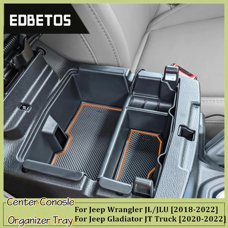 For Jeep Wrangler JL JLU 2018-2023 and Jeep Gladiator JT Truck Console Armrest Storage Organizer Accessories For Cell Phones