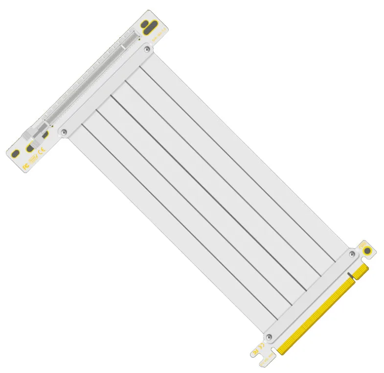 ARSYLID 90° Right Angle Riser PCIe3.0 X16 White Black Graphics Card Vertical Installation 5cm 10cm 15cm 20cm