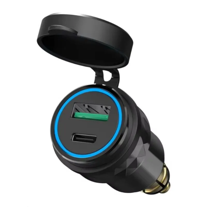 for BMW Ducati Motorcycle Dual USB Charger Waterproof QC3.0 USB C-type PD Power Adapter Hella DIN Plug Socket Quick Charger