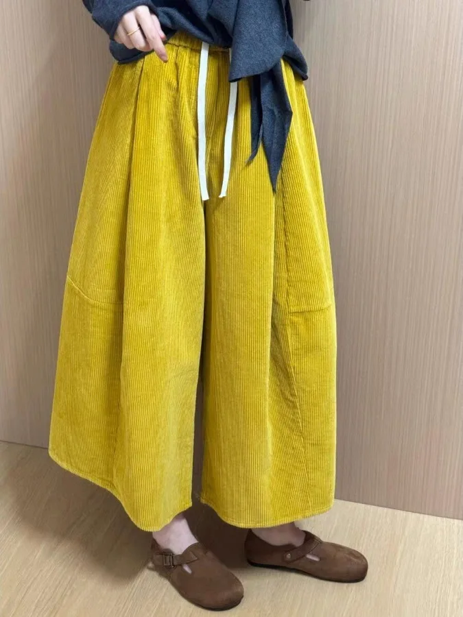   اللون المرقعة سروال قصير واسعة الساق السراويل كبيرة الحجم المرأة Dstring مرونة الخصر عادية التخسيس ثمانية عشر السراويل