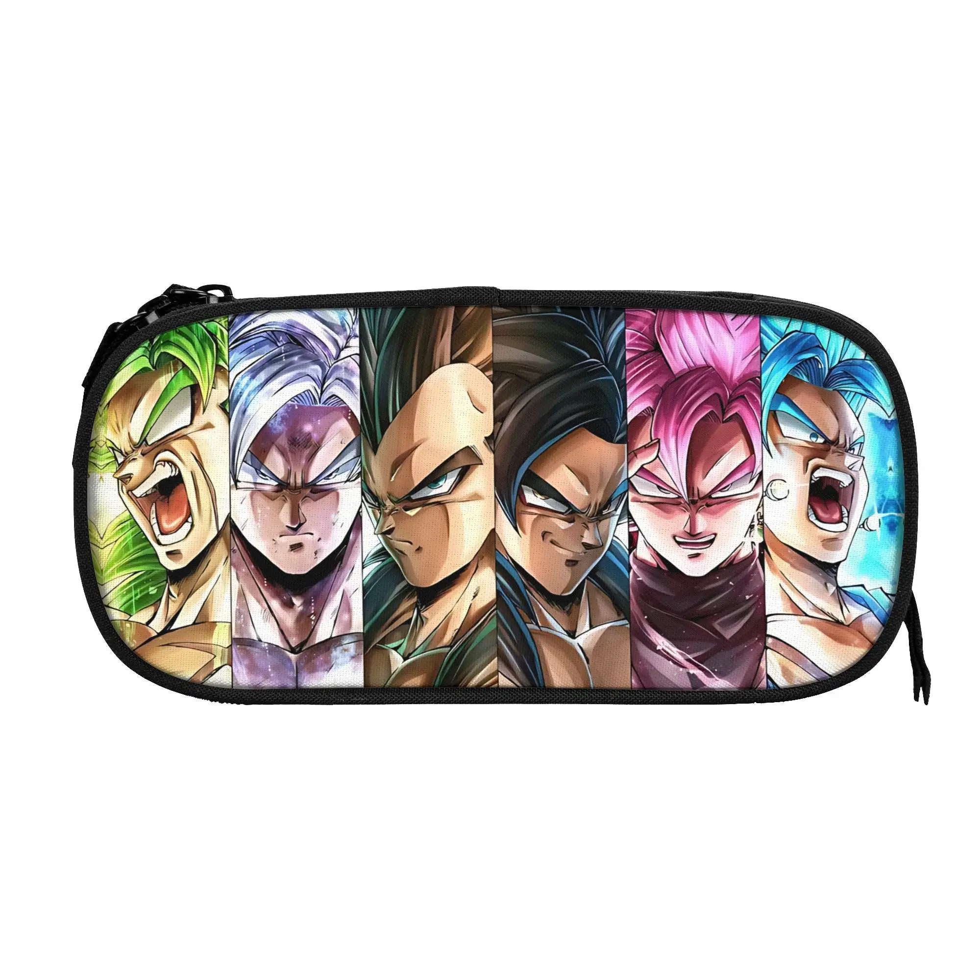 Custom Dragon Ball Z Large Capacity Bags for Child Goku School Pencil Bag for Boys Gilrs Kids