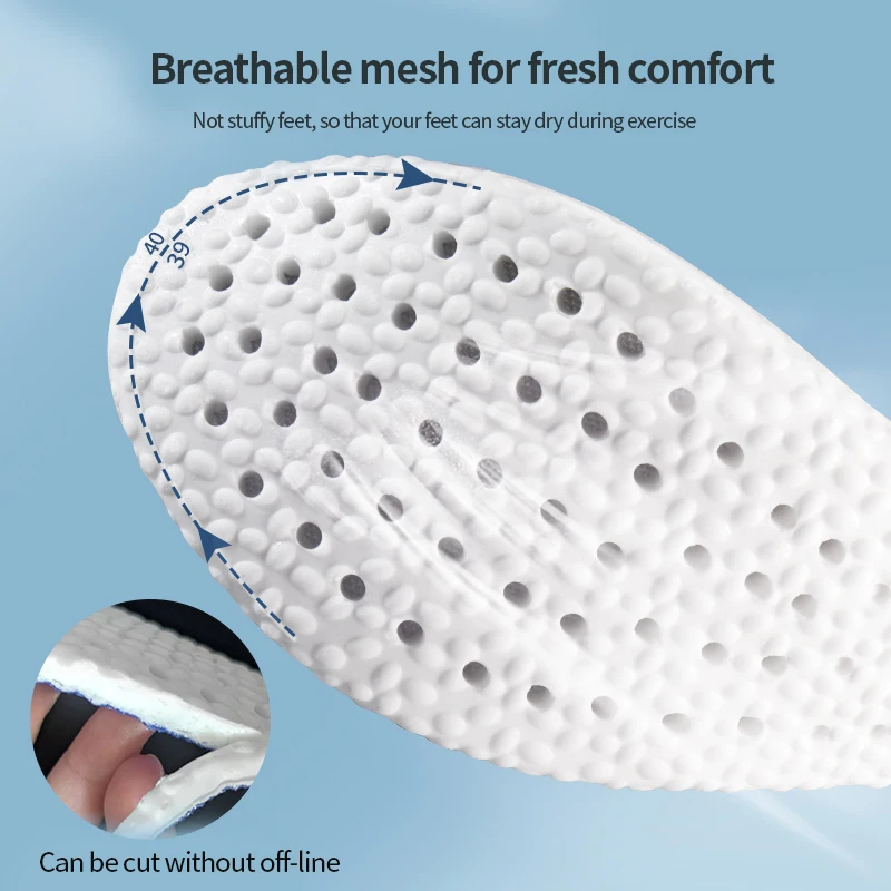 Xiaomi Youpin New Man Women Sport Insoles Memory Foam Insoles For Shoes Sole Deodorant Breathable Cushion Running Pad For Feet