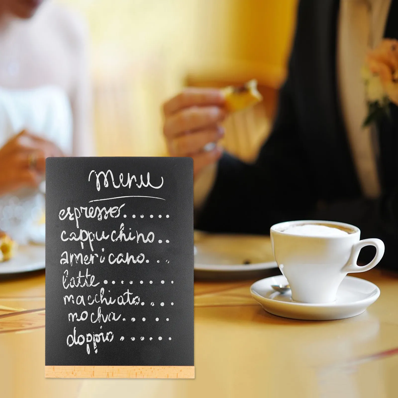 1 set Blackboard Chalkboard Message Mini Wooden Sign Halloween Christmas New Year Desktop Message Board Desktop Memo Board