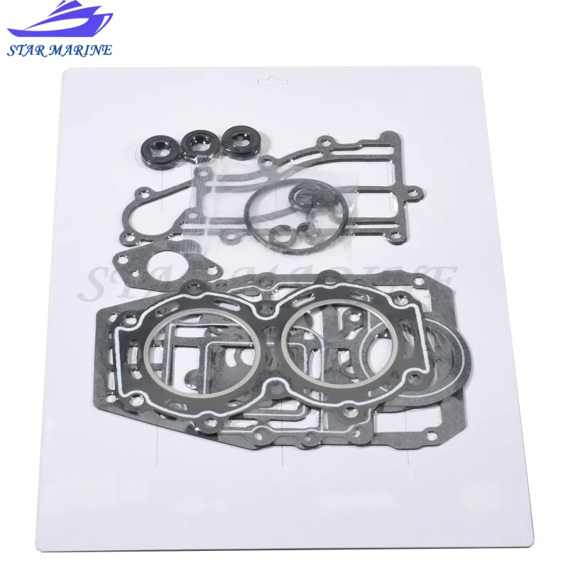 Outboard Motor Power Head Gasket Kit 11410-93832 For Suzuki 2T 9.9HP 15HP DT9.9 DT15 2 Cylinder 11410-93833 11410-93835 replaces