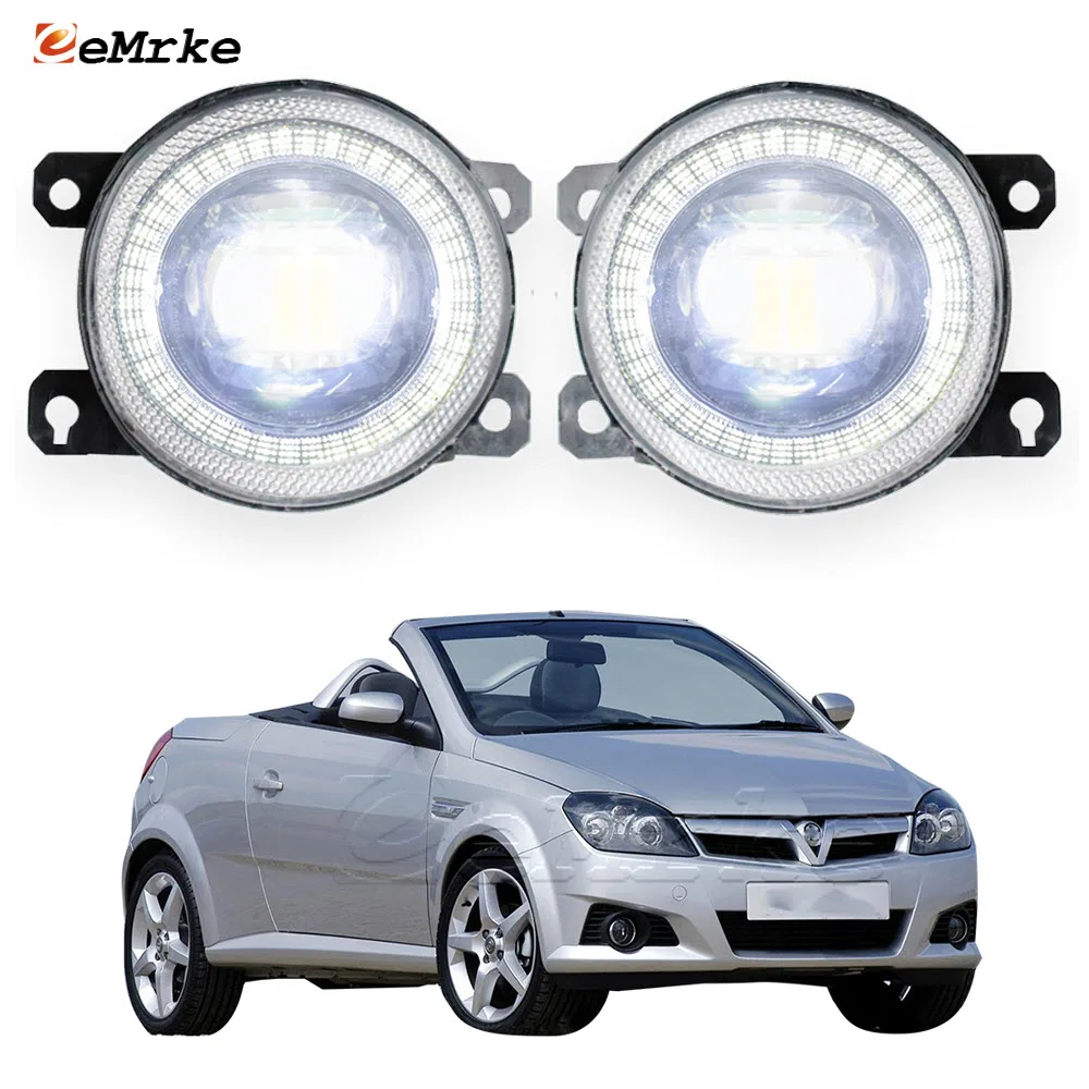 

Led Car Fog Lamp Assembly Angel Eye DRL Daytime Running Lights for Opel Vauxhall Tigra TwinTop B X04 Holden Tigra XC 2004-2009