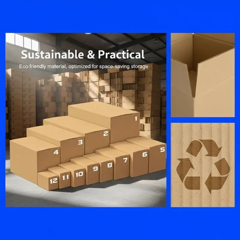10 express packaging boxes, transportation cardboard, folding corrugated cardboard boxes, mailing business gift boxes