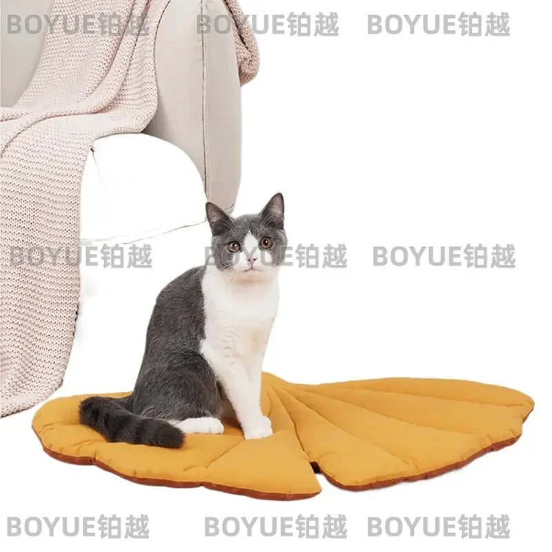 Reversible Cotton Cat Bed Soft Double Sided Pet Mat for Dogs Cats Cozy Floor Cushion Portable Travel Sleeping Pad Warm