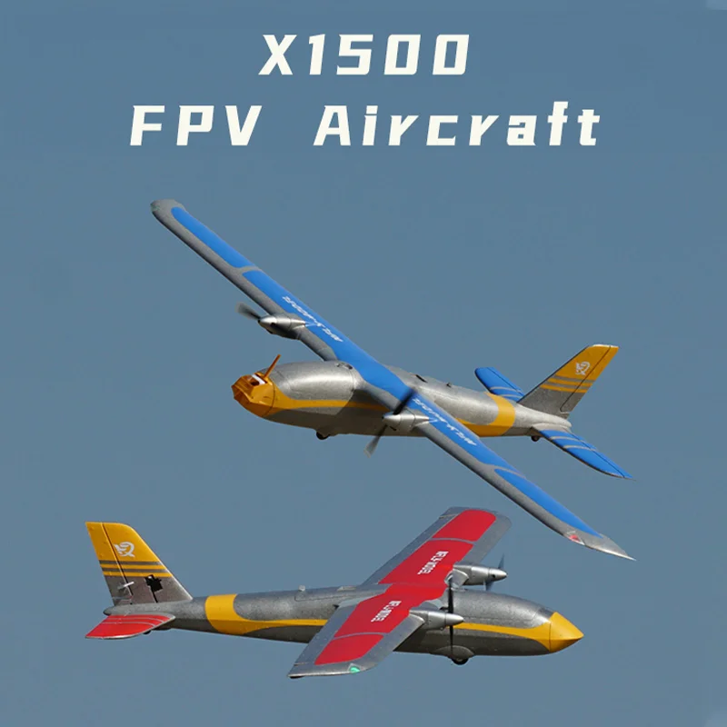 XFly X1500 Twin Power FPV Electric Model Aircraft 4CH Double Propeller Fixed Wing Ultra-Long Flight Time Two Take-Off Modes