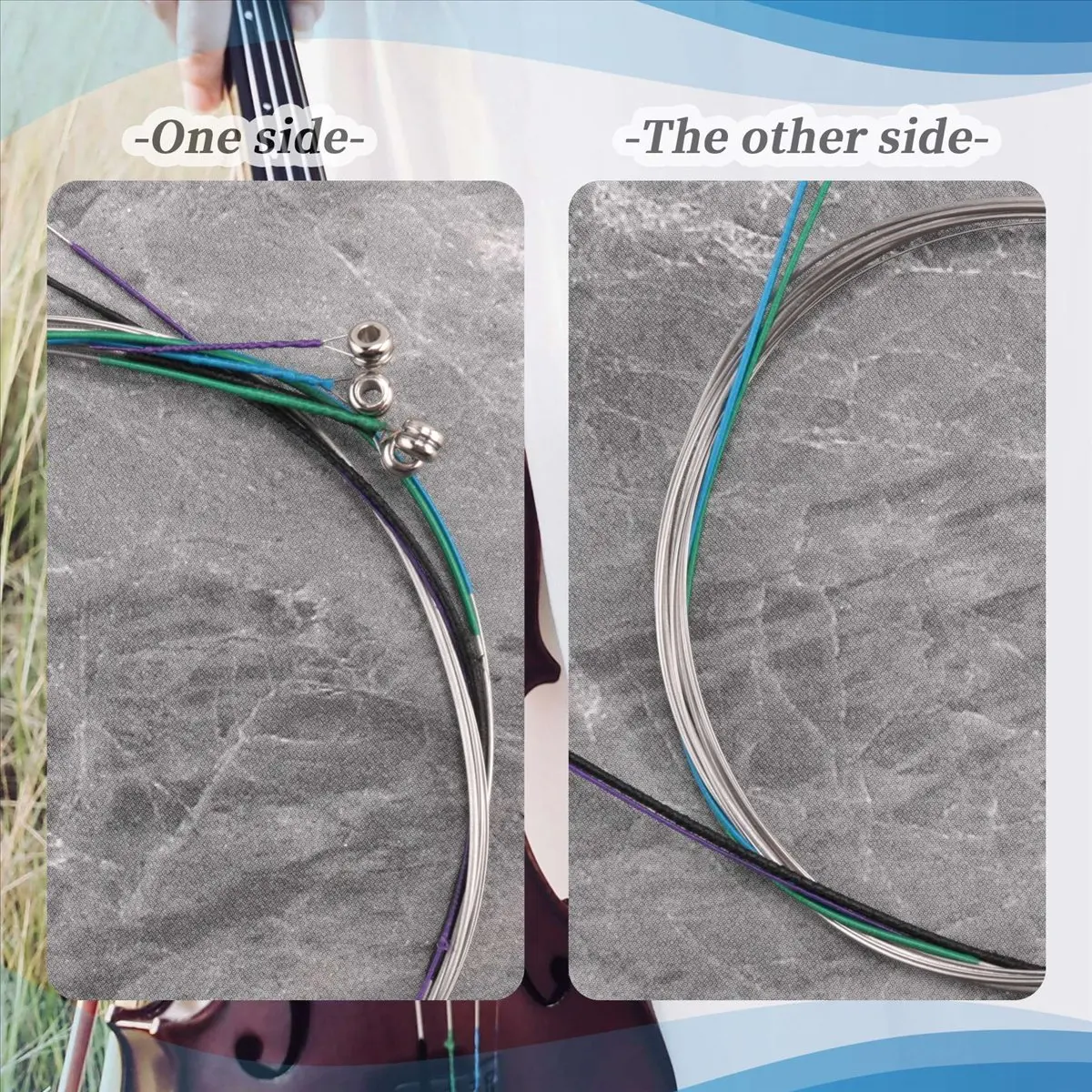 Summer sale  4pcs/set Violin Strings E-A-D-G Steel+ Wire Musical Instrument Parts Accessories