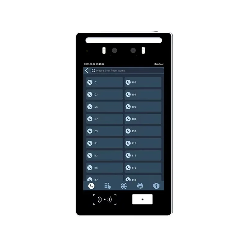 8 waterproof IP66 smart door phone access control touch screen SIP video door phone facial recognition new
