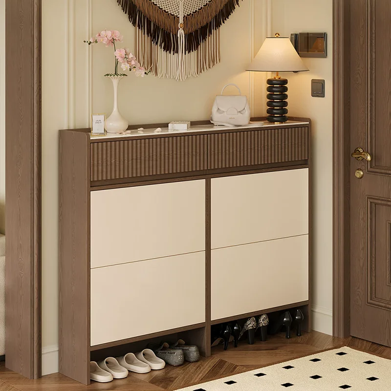 Display Storage Shoe Shelf Living Room Living Room Modern Vertical Slippers Designer Shoe Cabinet Luxury Muebles Home Furniture