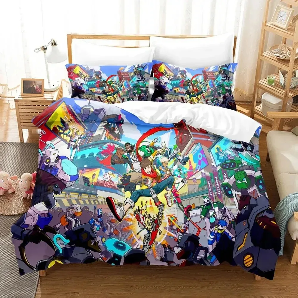 Anime Game Hi-Fi Rush Bedding Set Duvet Cover Bed Set Quilt Cover Pillowcase Comforter king Queen Size Boys Adult Bedding Set