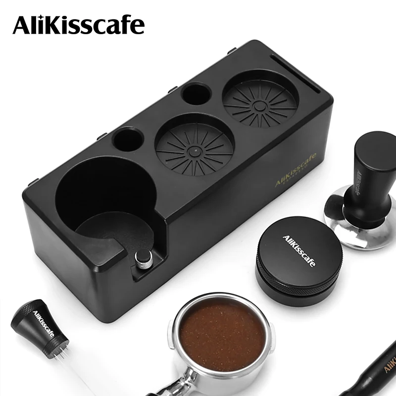 Kaffee Tamper Station Stehen Siebträger Halter Verteiler Matte 51 MM 54 MM 57 58 MM ABS Espresso Maschine Zubehör barista Werkzeuge