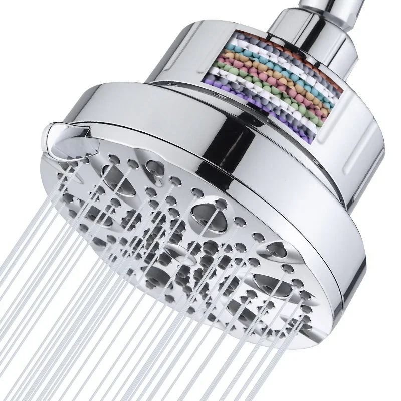 9 Modes Filter Shower Head 5inch High Pressure Rainfall Shower Head Shower Home Bathroom Accessories