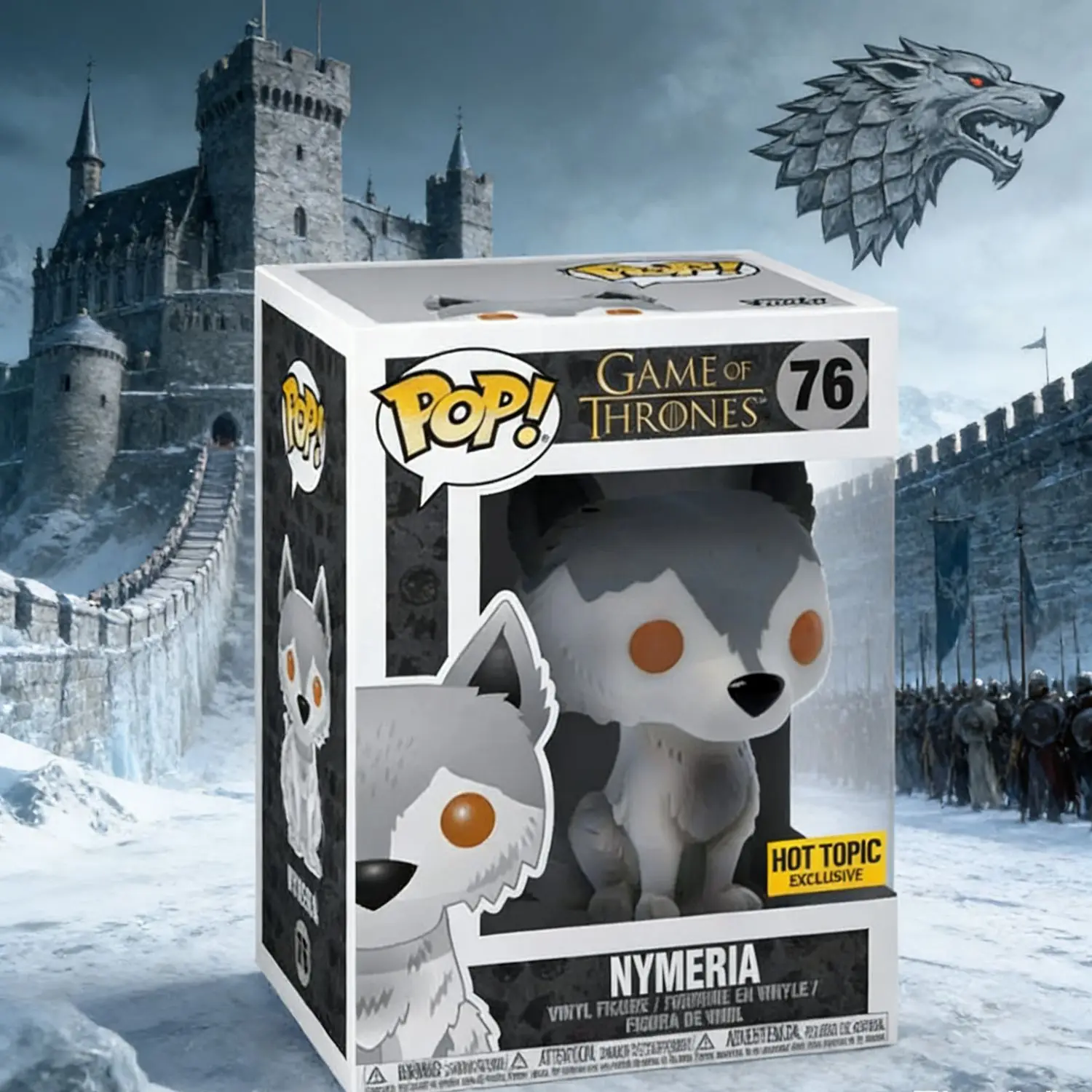 Recién llegado FUNKO Pop Games Of Grey Wind 23 #   Tronos fantasma19 #    NYMERIA 76 #   Tronos Figuras de acción Juguetes Colección de regalos Modelo