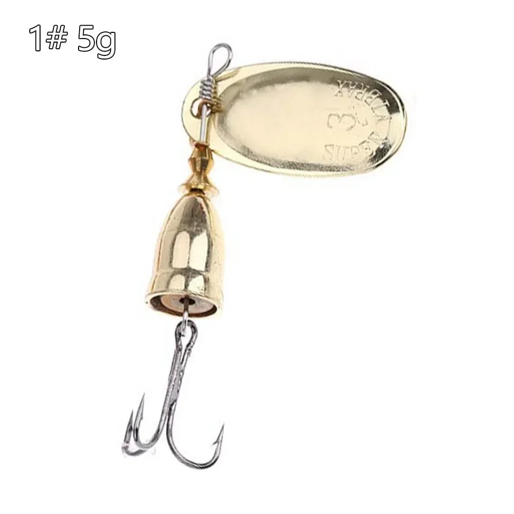 High Quality Hot Sale Light Weight Spinner Metal Lure Gold/Sliver/Copper Life Like Swimming Spinner Metal Lure