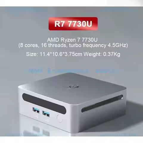 SZBOX Ryzen 7730U 7530U 7330U MI-NI PC WIFI6 BT5.2 Dual Cha-nnel DDR4 3200MHz 16GB 500GB NVME SSD Desktop Gaming Computer