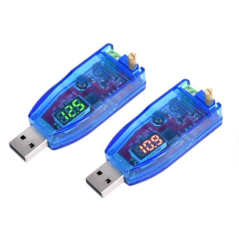 5V USB DC-DC Step Up Down Power Supply Module Adjustable Boost Buck Converter 1.0V-24V Output 3.3V 9V 12V 24V With Housing Case