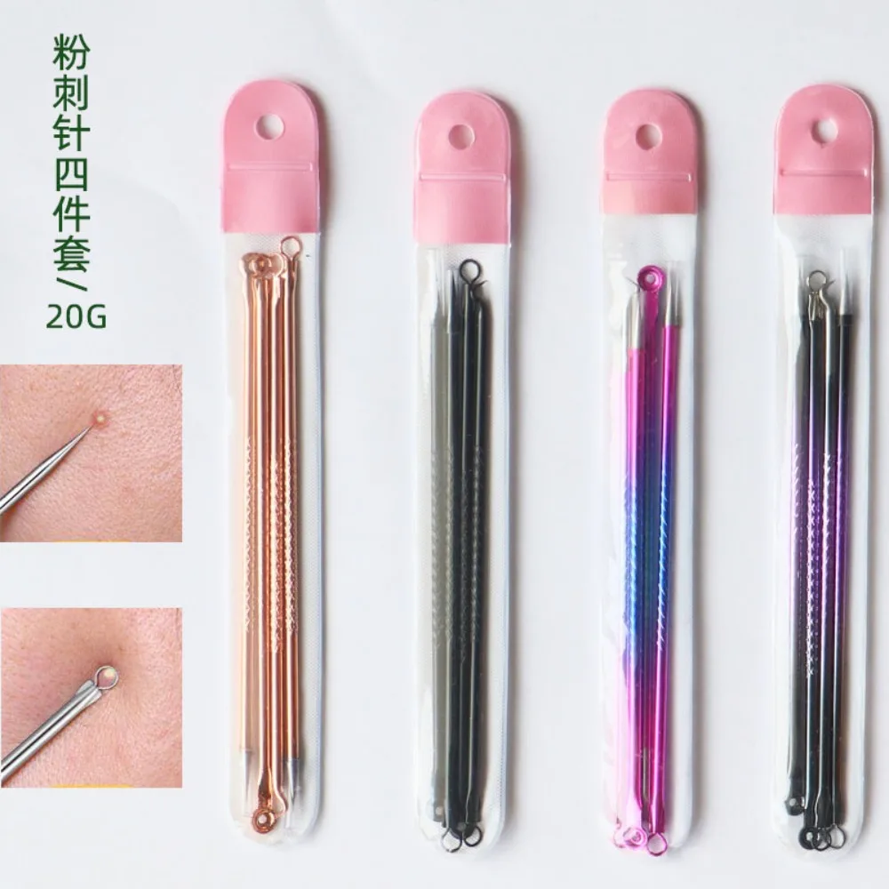 4pc acne cravo comedone ponto preto espinha mancha removedor cuidados com a pele beleza feminina tratamento acne poros limpador ferramenta de cuidados com a pele