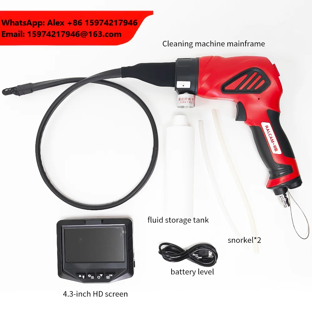 Hot Sale High Pressure Visual Cleaning Gun Sprayer Car Air Conditioner Cleaning Machine Evaporator Cleaning Endoscope