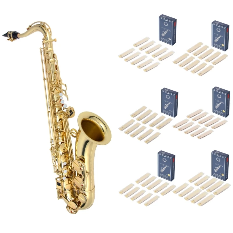  652D 10Pcs Eb Alto Sax Reeds Hardness Strength 1.0/1.5/2.0/2.5/3.0/3.5 Saxophone Reed Instrument Accessory High-strength Reed