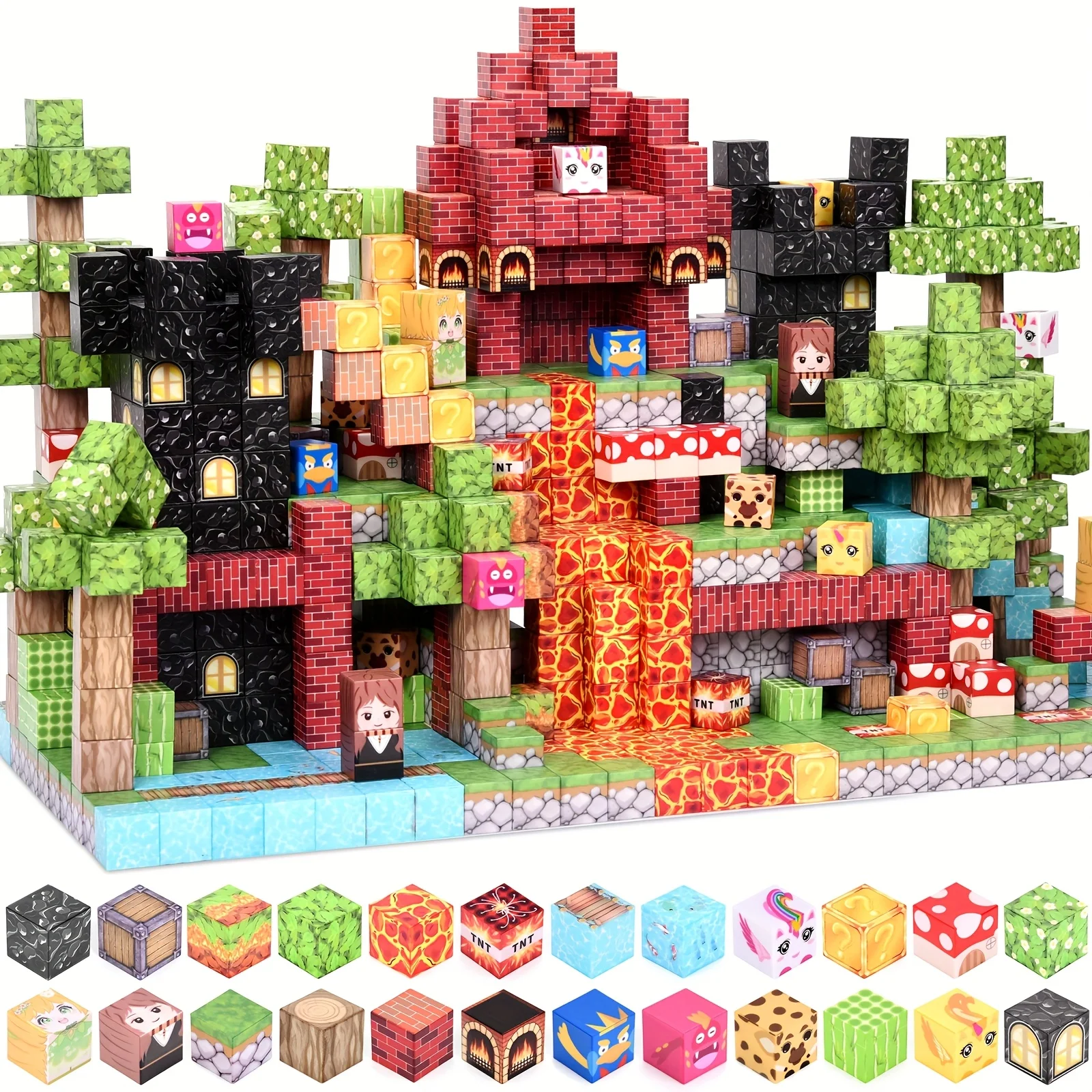 

Пользовательские 100 шт. 2025 магнитные строительные блоки. Яркие цвета, свободное здание, улучшают STEM и навыки игры. Идеальный праздничный подарок.