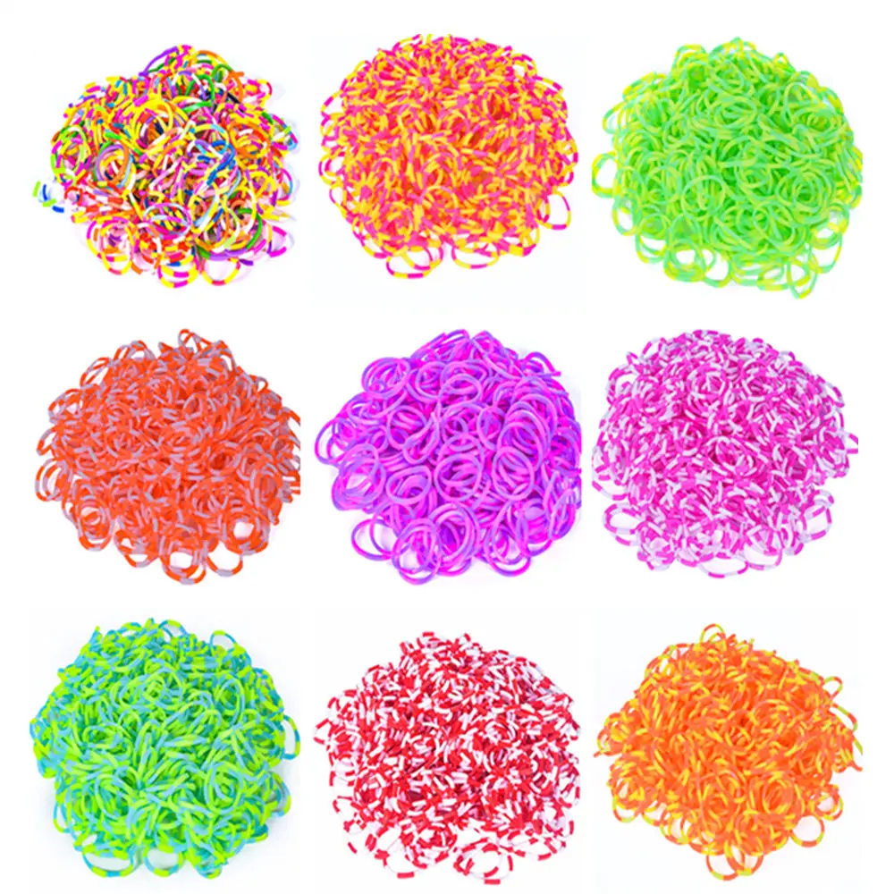 

100pcs /set Colorful Eight Segment Color Pet Dog Hair Bands Cat Elastic Rubber Band Ponytail Holder Hair Accessories Hair Ties