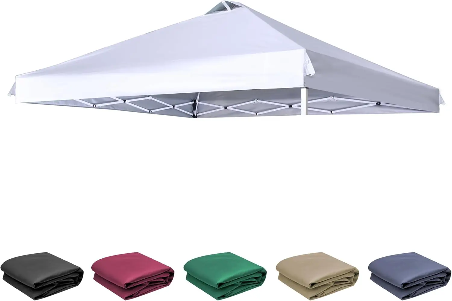 

12x12 Canopy Replacement Top with Air Vent, Sunproof Silver Coating, Waterproof & UV Protection
