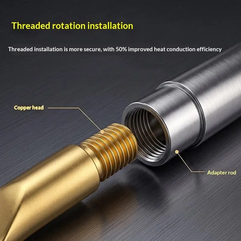 Mini Heat Press Soldering Iron Tip With Adapter Precision Ironing Head For Sealing Small Handicraft Heat Process DIY Craft Tools