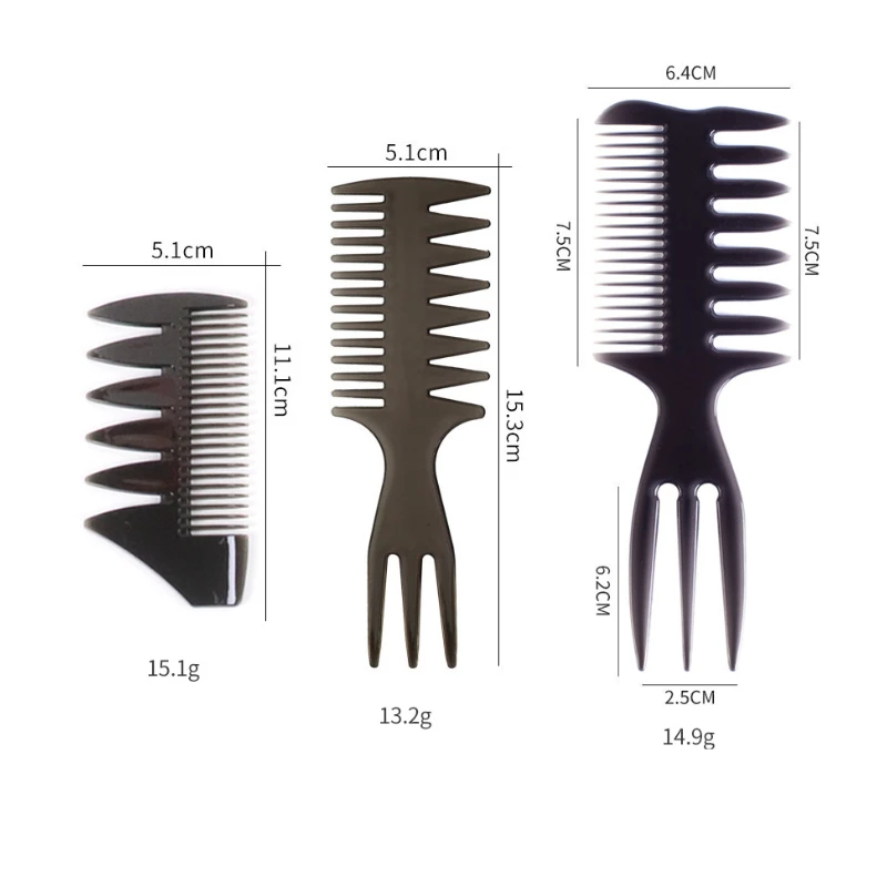 New Men\'s Hair Comb Professional Hairdressing Barber Wide Tooth Hair Brush Men Combs Hairstyle Man Barbershop Hair Styling Tools