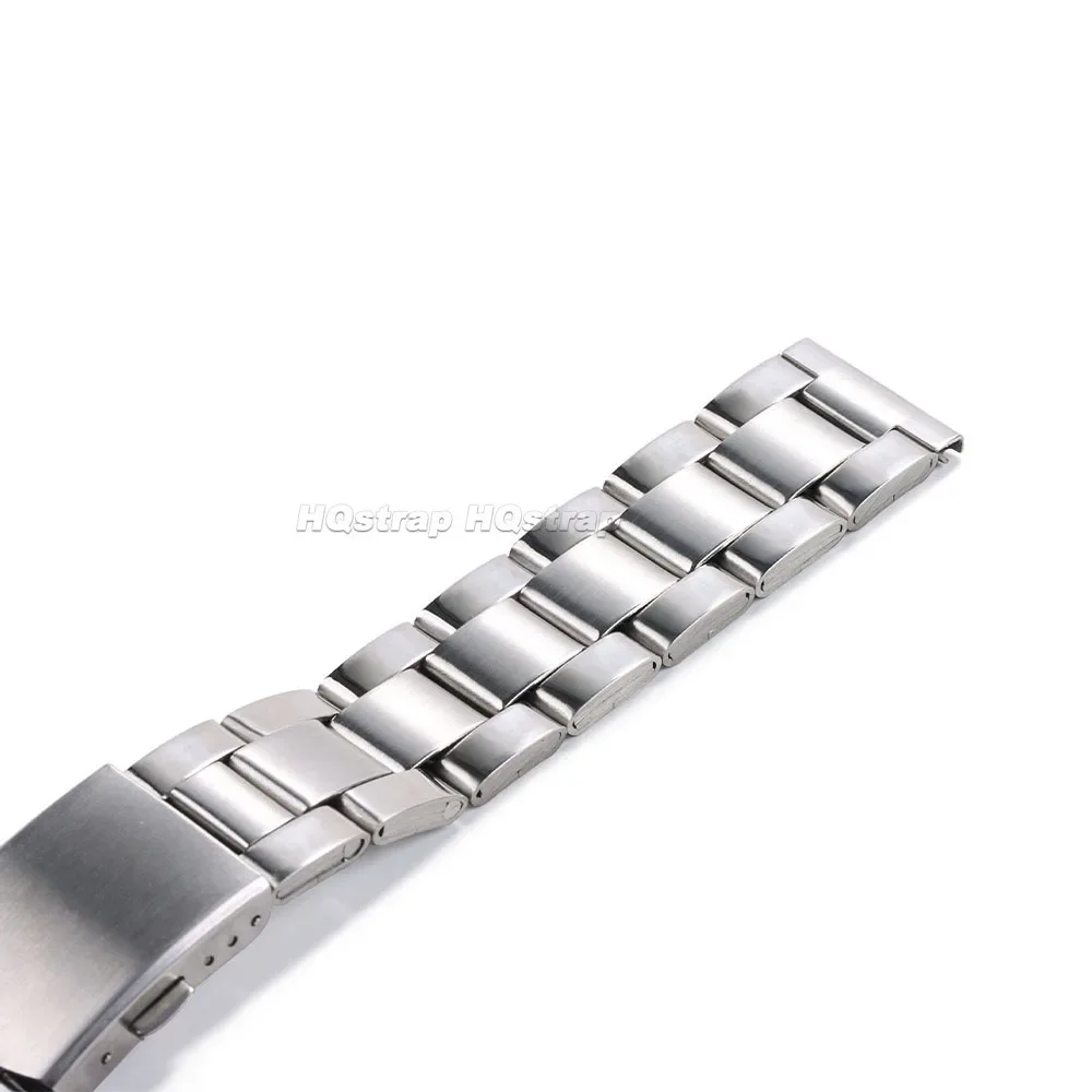 18mm 22mm 20mm Stainless Steel Watch Band Folding Buckle Universal Wristband Smart Watch Metal Strap for Men Women Accessories