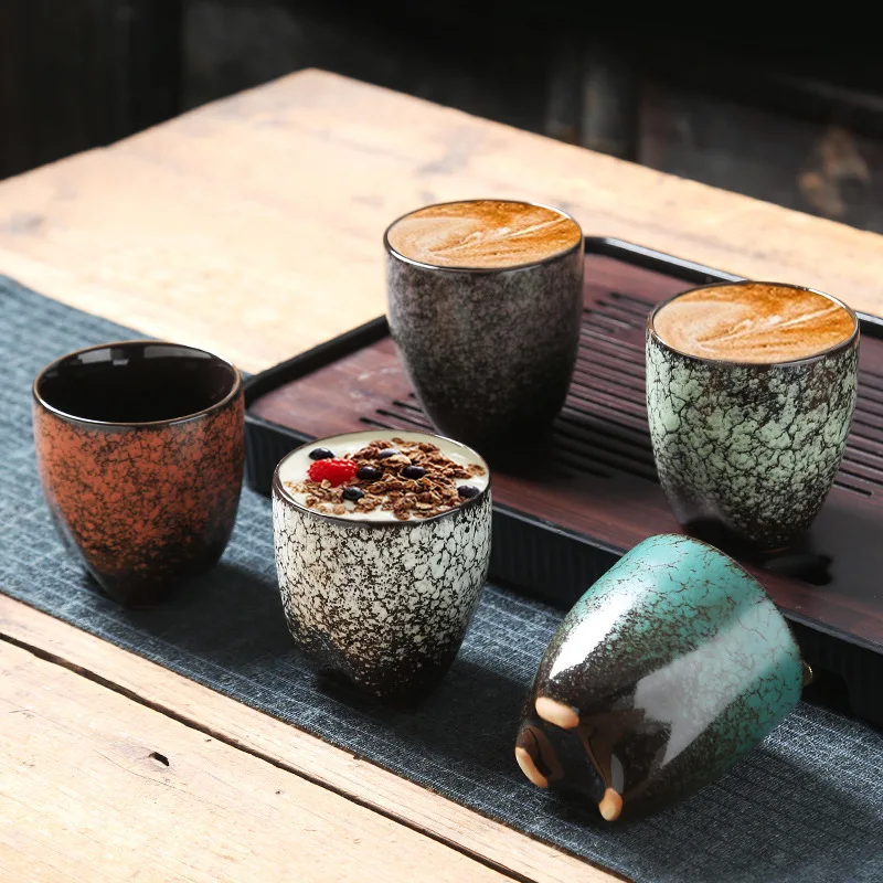 Gradient coffee cup, creative ceramic master , personal tasting cup, large quantity, high price, kiln tea
