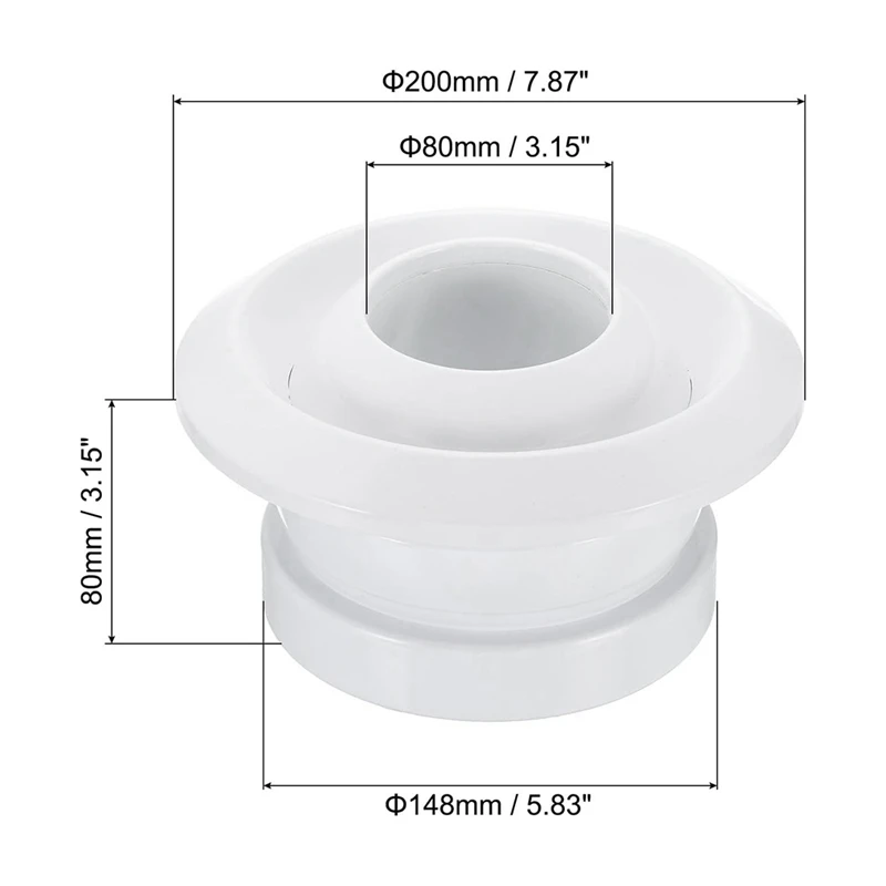 ABBN-Air System Outlet Valve Circular Spherical Nozzle Air Vent For Airport Station Central Ventilation Outlet