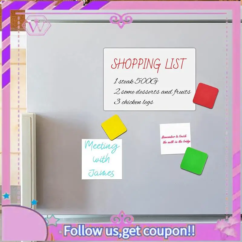 90 حزمة ممحاة السبورة البيضاء قابلة للغسل وإعادة الاستخدام ممحاة السبورة المغناطيسية لتنظيف علامات المسح الجاف 5X5x2cm #4