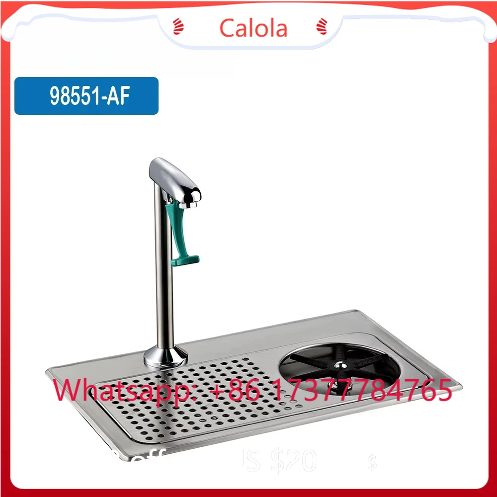 98551-AF Bar Glass Rinser & Filler Set, Pedestal Push Back