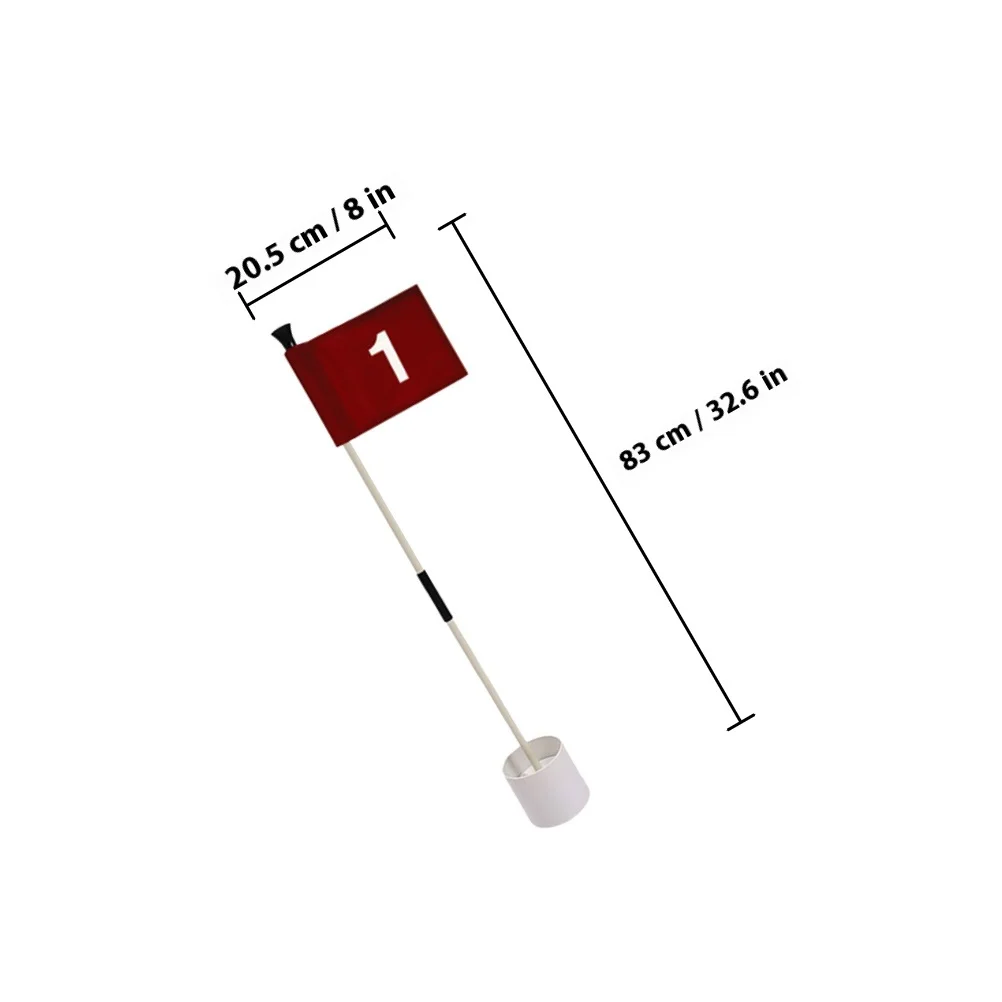 1 مجموعة جولف سارية العلم مجموعة دائم ABS قاعدة جولف التدريب الهدف أعلام الغولف ممارسة العلم عدة الغولف العلم أعلام المحكمة